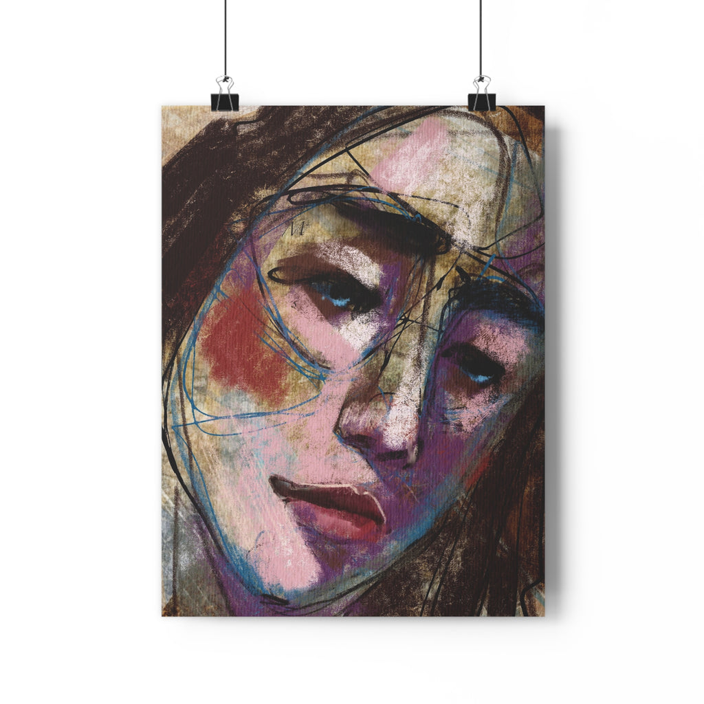 Sarah | Moody Abstract Giclée Art Print | Unframed | 18x24