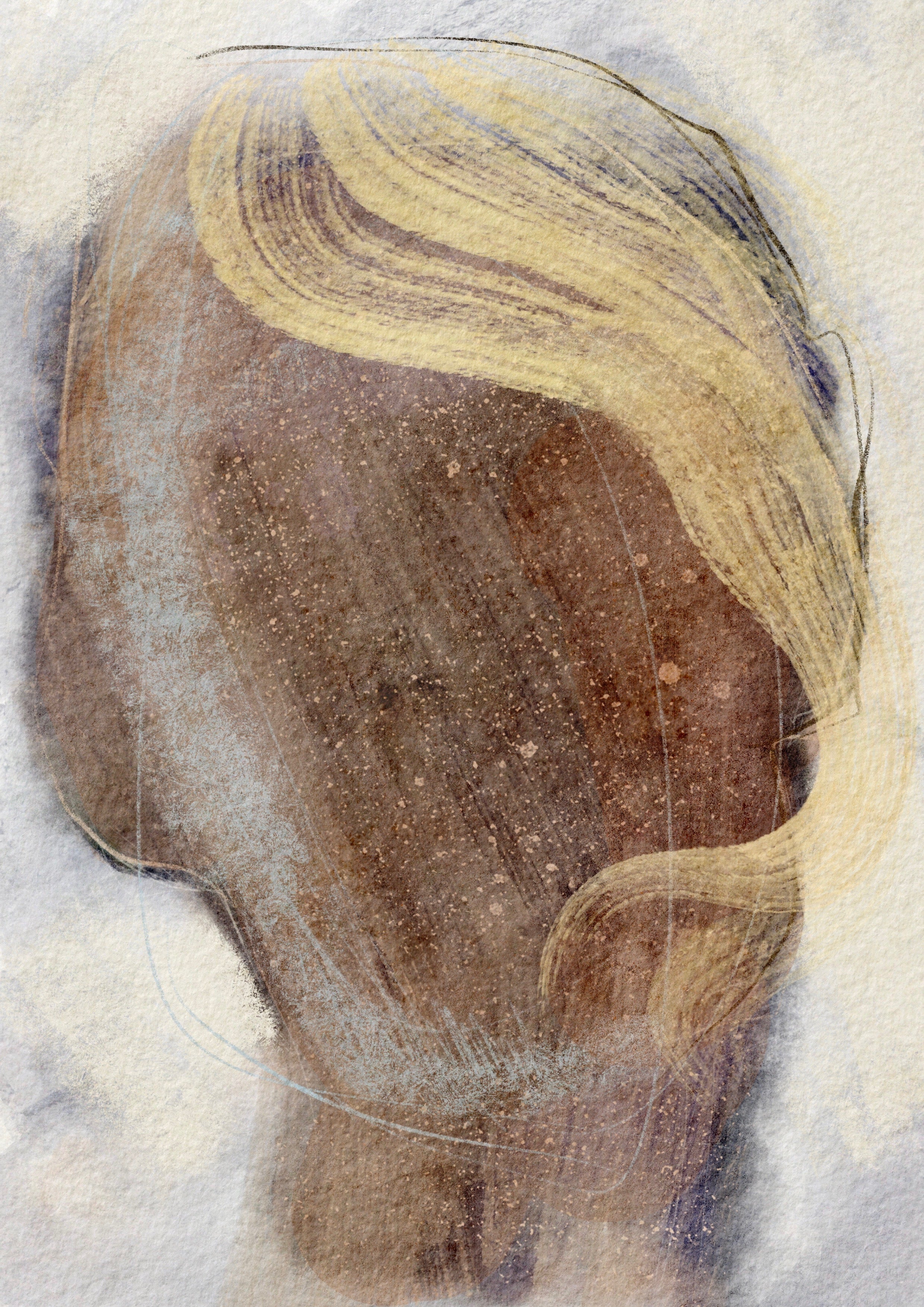 close up of abstract face by spektralmuse