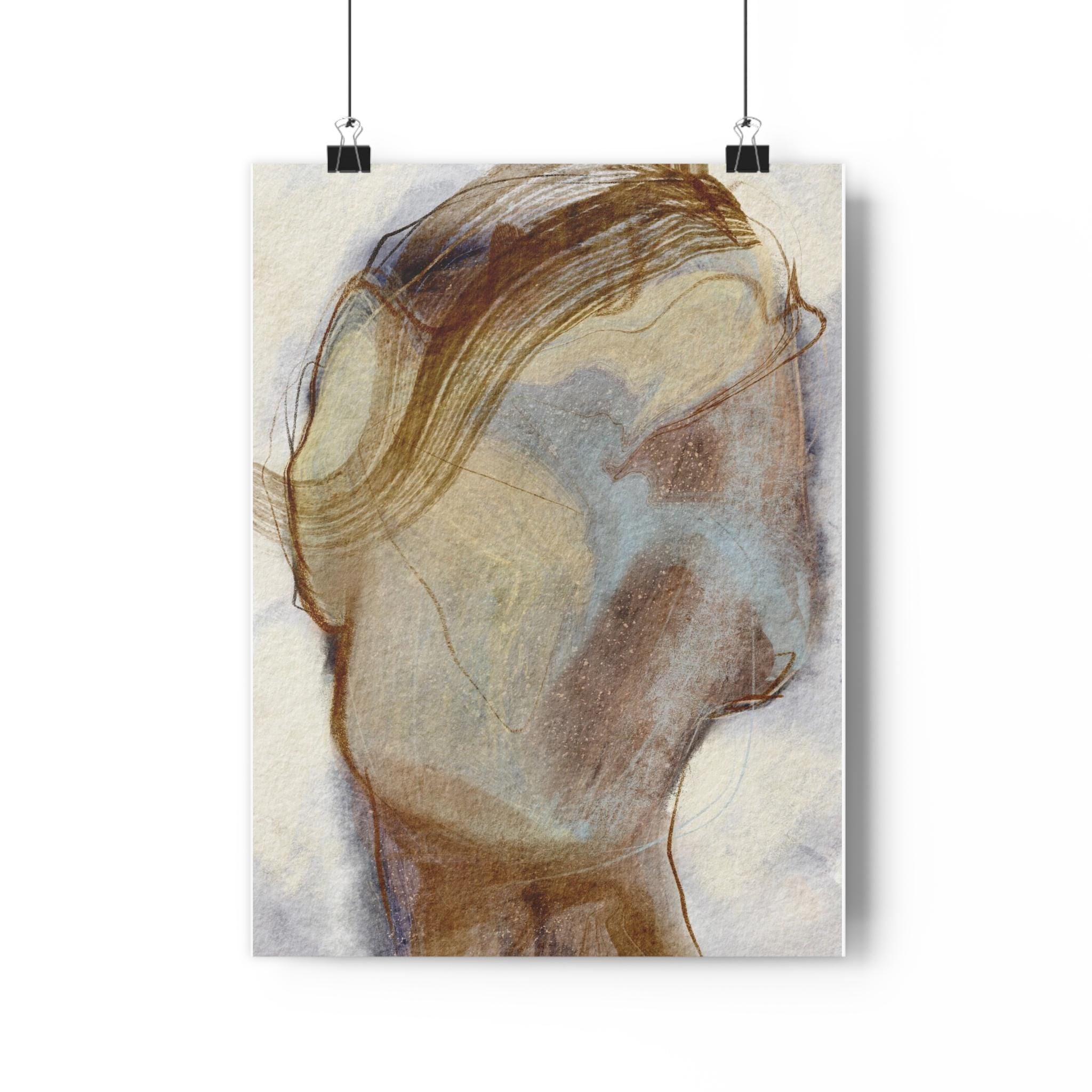 Hazy Dream lady artwork with textures