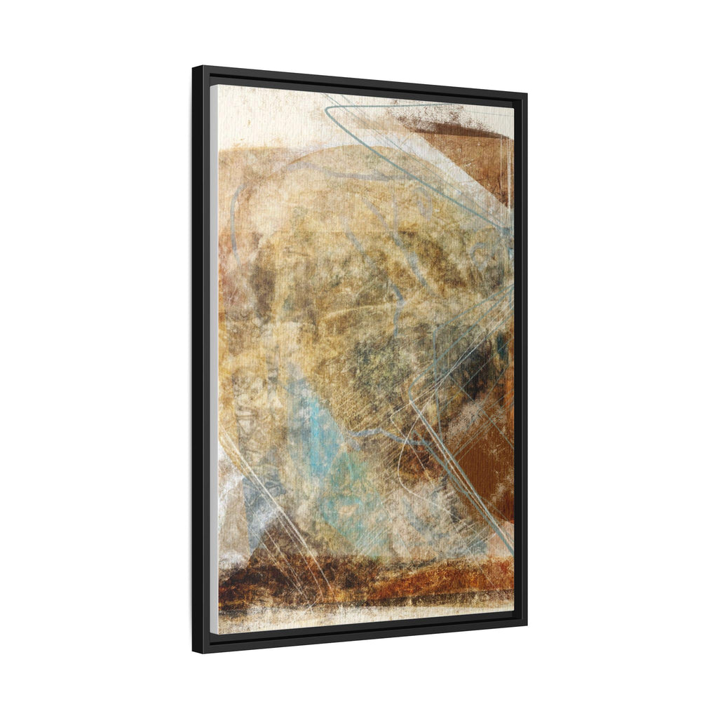 Quiet Form I | Framed Matte Canvas Print | Abstract Earth Tones | 16x20, 20x30
